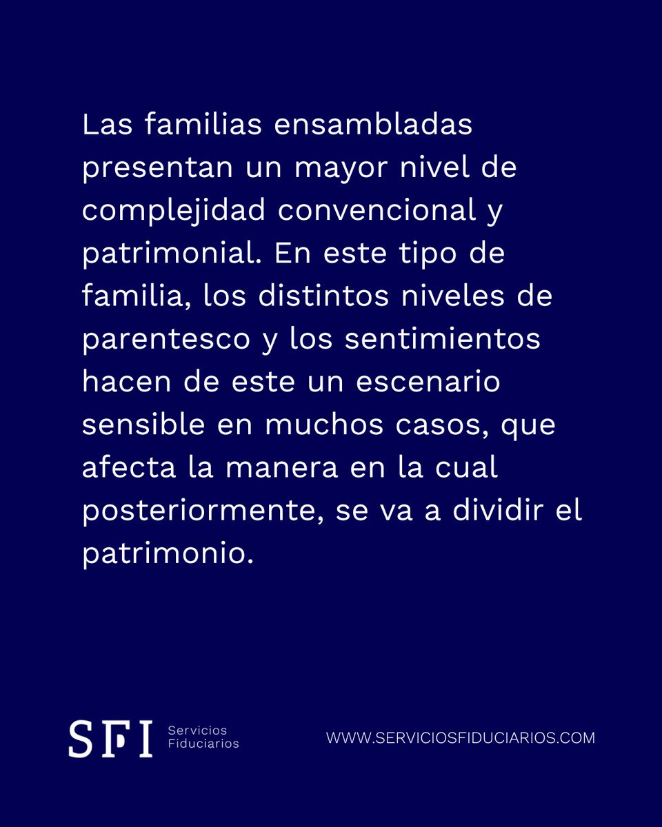 SFIFiduciarios's tweet photo. Las dinámicas familiares evolucionan y, con ellas, también los desafíos en la planificación patrimonial.

Familias ensambladas, hijos de diferentes vínculos y patrimonios construidos en distintas etapas de la vida requieren decisiones claras, equilibradas y pensadas a futuro.

En @SFIFiduciarios acompañamos a las familias en la organización y protección de su patrimonio, brindando soluciones profesionales que aportan previsibilidad, orden y tranquilidad para las próximas generaciones.

📲 Contactanos por WhatsApp al📱+1 (561) 875-7673 para recibir asesoramiento personalizado.

#PlanificaciónPatrimonial #PatrimonioFamiliar #FamiliasEnsambladas #Herencia #ProtecciónPatrimonial #Sucesión #ServiciosSFI
