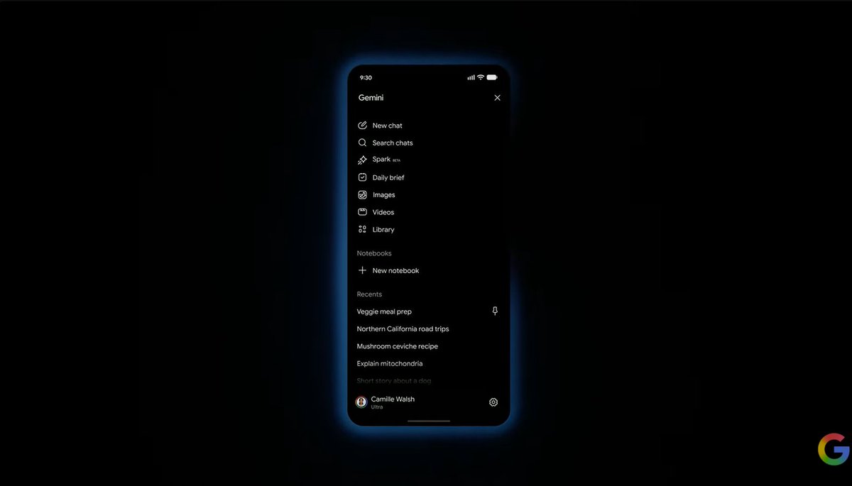 guenolekikabou's tweet photo. La mage de l'application Gemini a enfin été officiellement annoncée.
Le nouveau design s'appelle Neural Expressive !
De nouvelles interactions, vibrations, icones etc

#GoogleIO #Gemini #AI #dev https://t.co/oqIrTvkzJ7