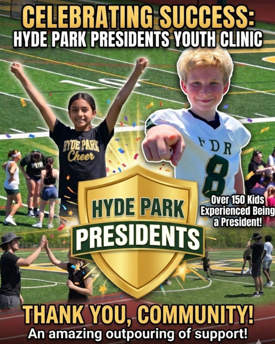 FootballFdr's tweet photo. This past Sunday, we hosted over 150 youth football &amp; cheer athletes. What an incredible outpouring by our community! Special thanks to @dr_p_roman for being there with us in the heat! We are building a community powerhouse! #HYDEPARKPRIDE https://t.co/v3XYvExZVu