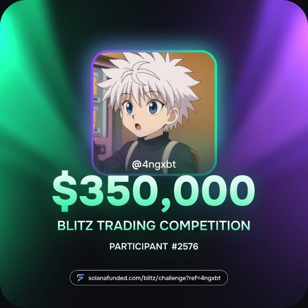 4ngXBT's tweet photo. Our $350,000 Blitz Competition is live!

Claim a $25K free challenge account.
Trade for 3 days during the 2 week competition window.
Compete for $350K in funded accounts.

Start trading now → https://t.co/LNXGq0EEWB https://t.co/PZxVvbjXsz