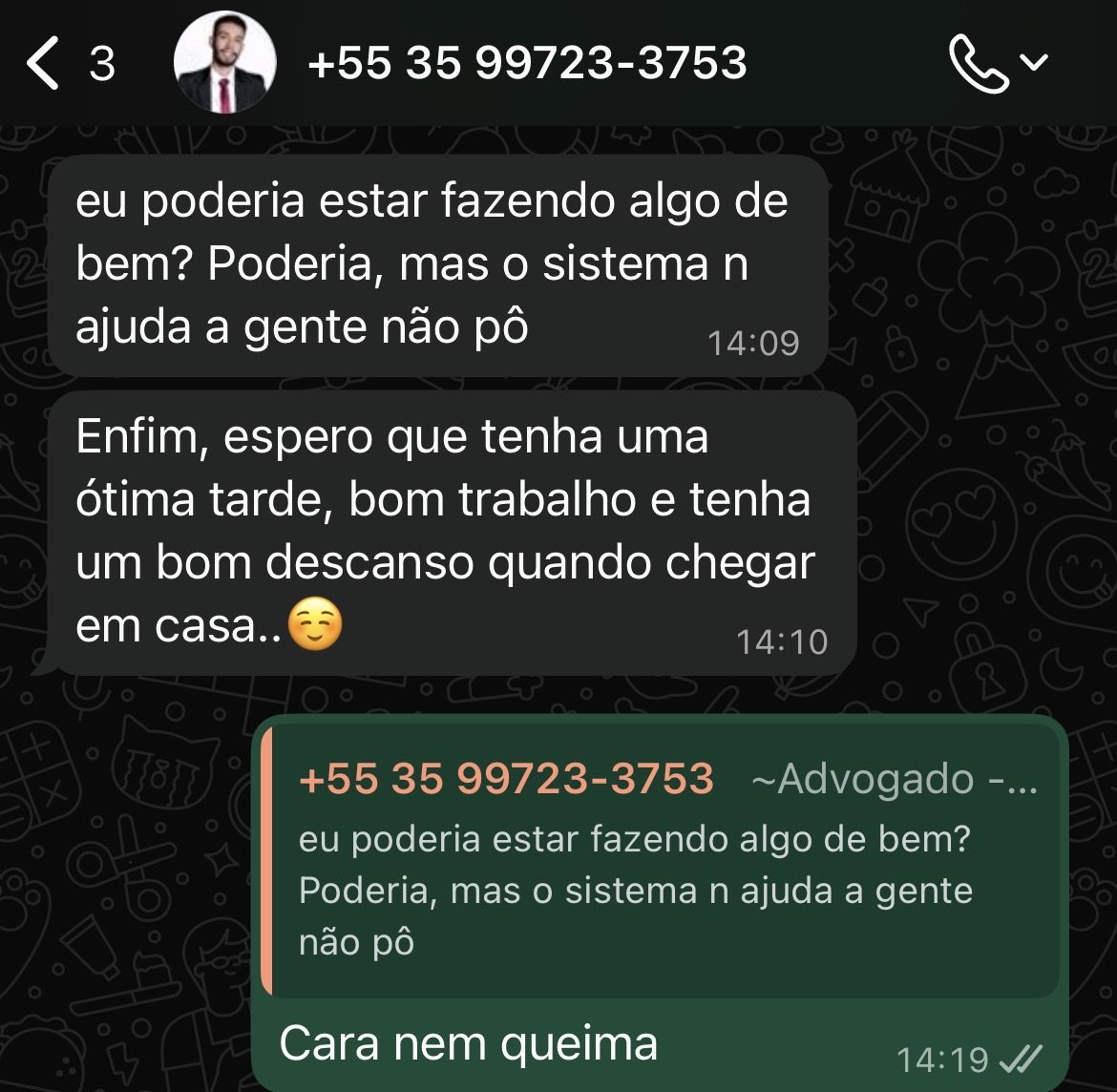 defernandes18's tweet photo. Final da conversa … um
Golpista educado https://t.co/XWYlsjkF7i