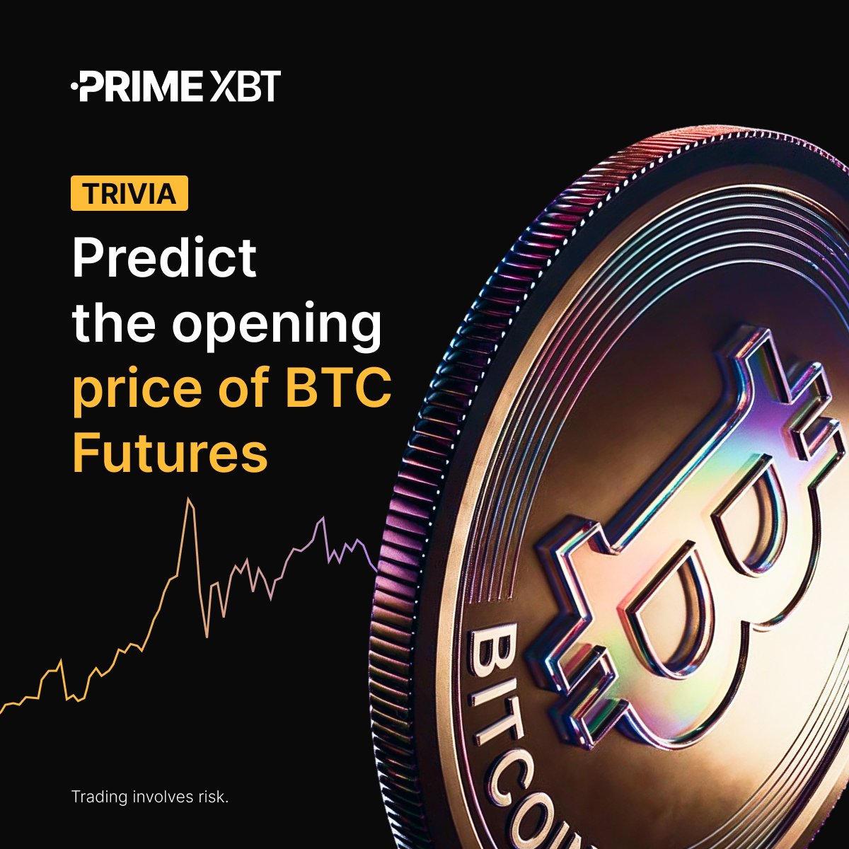 PrimeXBT's tweet photo. 🔮 Predict #BTC's opening price for Saturday to win!

Rules:
1️⃣ Comment your guess + your #PrimeXBT UID
2️⃣ Follow @PrimeXBT, 💙, RT
3️⃣ Create an account: https://t.co/RBjc01qMfn

💰 Closest prediction wins a $20 reward.
⌛ Contest ends Thursday at 23:59 UTC https://t.co/zNSBCqPMBI