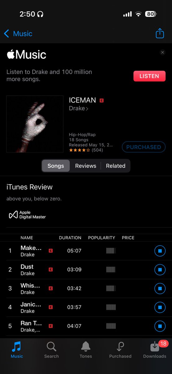OVOMichael6ix's tweet photo. Buy the album! @Drake buy all 3! Fuck UMG https://t.co/NqsTC1Ts1N