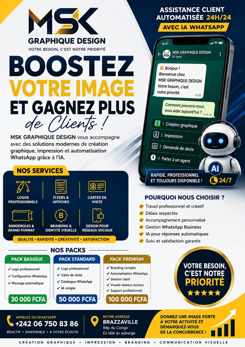 Samake19837953's tweet photo. En plus on vous former ! Pour plus d'informations veuillez de nous contacter+242 06 750 83 86 MSK sûr WhatsApp https://t.co/YFhbxkOqYM