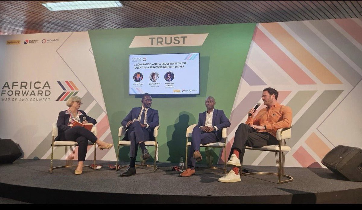 JRFarmsGroup's tweet photo. On the side of the #AfricaForward Summit, our CEO @OlawaleJRFarms spoke about the experience of JR Farms investing and expanding its operations to France as part of Africa’s investment to France and typical model of functional France-Nigeria  partnership.

@FranceInNigeria https://t.co/raORuEKjBP