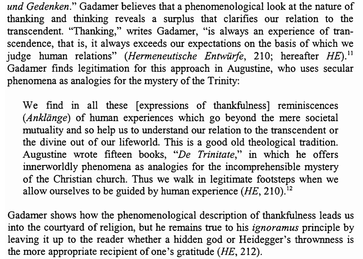 defOYtrust's tweet photo. @CrispinSartwell Not sure how this gets you to "there are no things but words." To take up a position like "the world is disclosed to us interpretively by words" is something quite different. If Gadamer holds the view you claim, isn't he talking nonsense here? https://t.co/opDb7Q7Efx