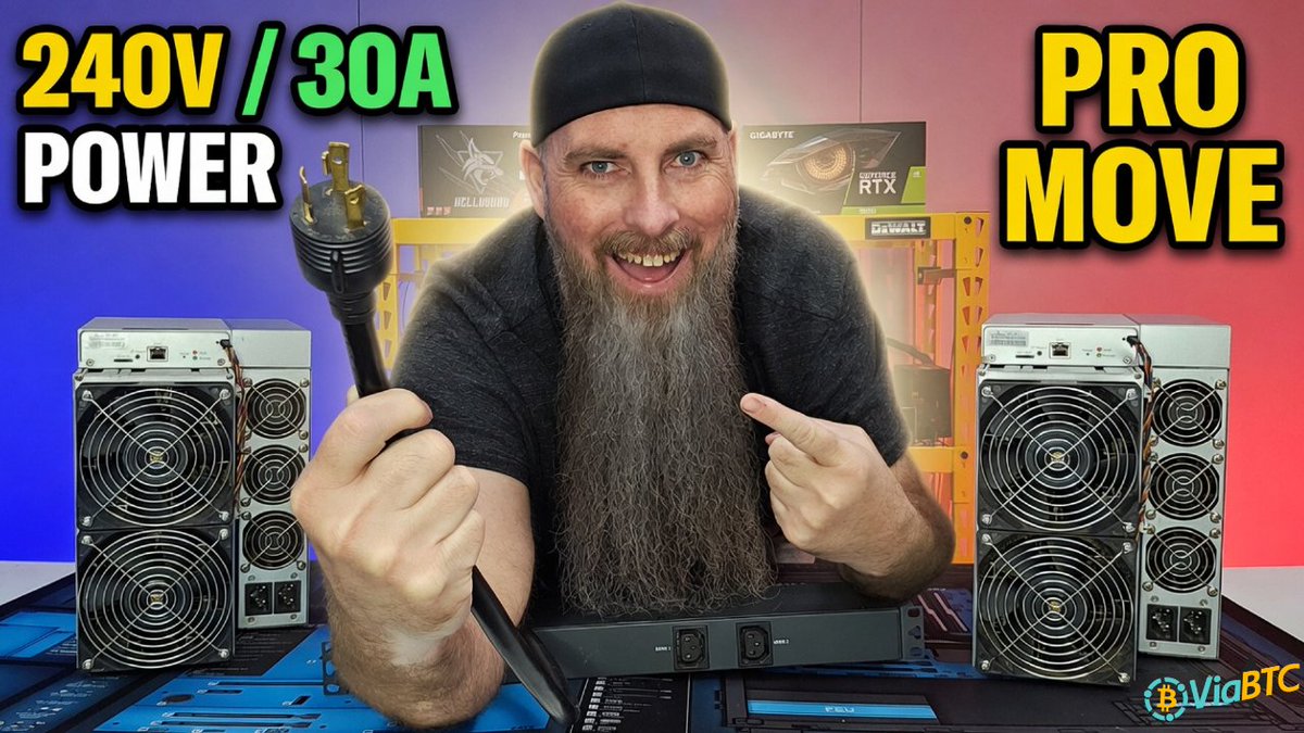 NewEnglandCryp1's tweet photo. ☕ Monday Morning Reality Check: Is home mining dead? If you spent the weekend thinking about unplugging your S19s, watch this first. 👇

I just dropped the exact math on my $97k $BTC break-even strategy, plus the 240V/30A electrical setup at the new shop. Make sure you aren't ignoring the 80% rule on your home rigs! 🛑⚡

Catch up here: https://t.co/8Eg3nmkfIL

#Bitcoin #CryptoMining #AntminerS19 #BTC #ASICMining