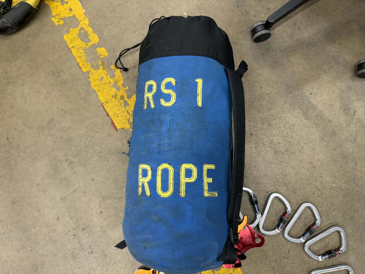 BCCRS's tweet photo. Patrick Davis successfully competed the Rescue Squad checkoff involving technical rope rescue skills.  Skills include timed evolutions for victim raising, lowering, packaging, recon among many others.  Congrats Patrick!!!! #rescuesquad #training #firefighting #bccrs #roperescue https://t.co/FyQClbYByC