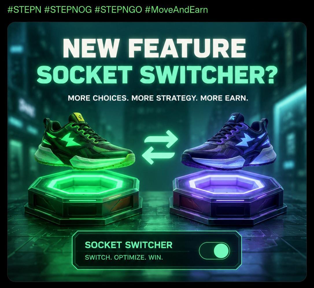 Se0new's tweet photo. @DrAksenov @Stepnofficial @fslweb3 @TatsianaSTEPN @KleberSTEPN @Crypto30Y @CioSilv @TANU_FSL @Masina_Stepn @KuliiX @Firelauncher_ My guess: socket switching 👀

Being able to change socket types on sneakers would completely change strategy in STEPN OG/GO. More flexibility, more customization, more utility for old pairs 👟⚡

If this is the feature… it’s HUGE 🔥

#STEPN #STEPNOG #STEPNGO #MoveAndEarn https://t.co/q1t9SipsAs