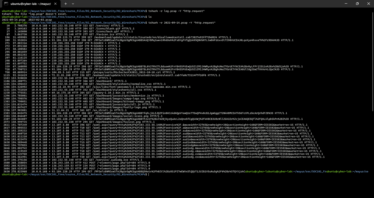 localhost12001's tweet photo. Day 123 🛡️

Tried TShark basic filters 📡

First time understood how useful CLI is ⚡

#Day123 #TShark #CLI #CyberSecurity https://t.co/WrRDQ7Zbqr