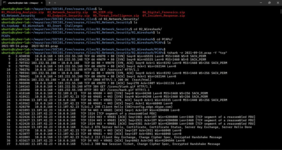 localhost12001's tweet photo. Day 123 🛡️

Tried TShark basic filters 📡

First time understood how useful CLI is ⚡

#Day123 #TShark #CLI #CyberSecurity https://t.co/WrRDQ7Zbqr