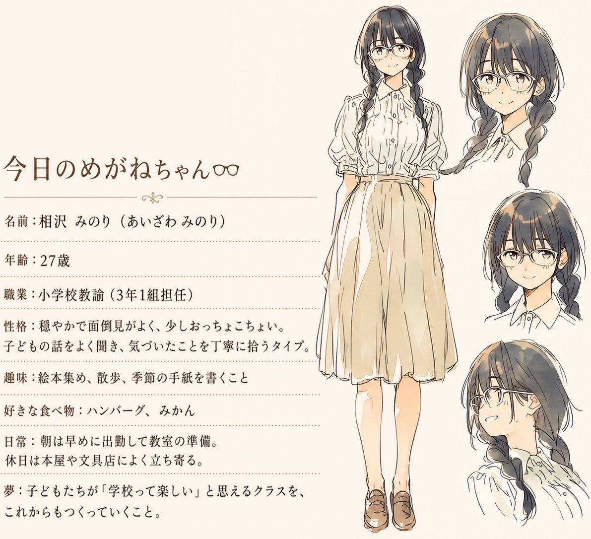 今日のめがねちゃん👓