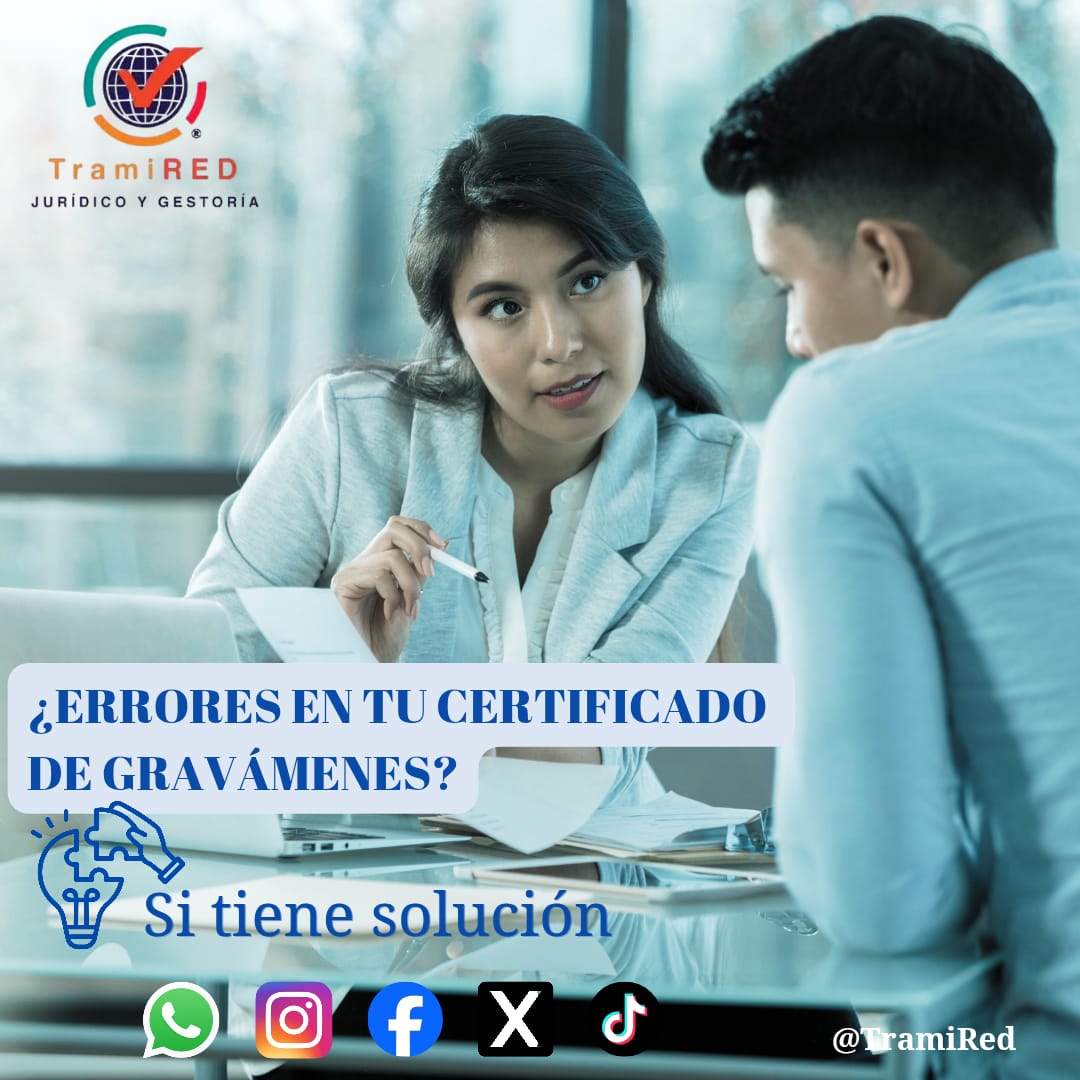 RedTrami's tweet photo. 📄 ¿El certificado de gravámenes del RPPyC tiene errores?
No te preocupes, los errores materiales sí tienen solución. ✅

Puedes:

🔹 Solicitar una audiencia con el Registrador para exponer el error y pedir la corrección del certificado https://t.co/d8IXFFrlFW
