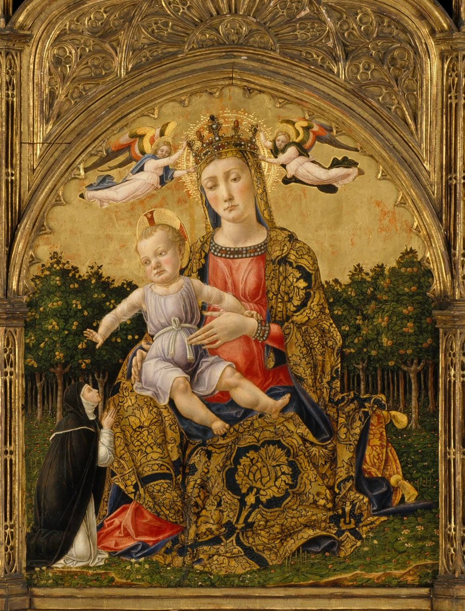 RamellaUgo's tweet photo. Bartolomeo Vivarini 1430 1491 Madonna col Bambino e Angeli https://t.co/OVOtXjhNfx
