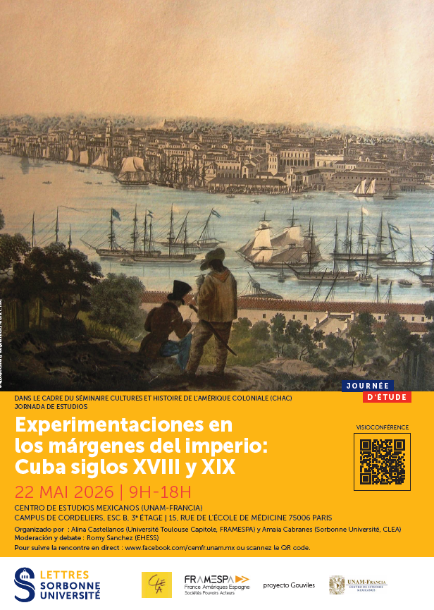 forcesclavUPF's tweet photo. Este viernes 22 @DCabrera_david  presentará en el workshop "Experimentaciones en los márgenes del imperio: Cuba siglos XVIII y XIX -Centro Estudios Mexicanos (UNAM-FRANCIA)" la ponencia "Un orden marítimo en disputa. Mareantes y esclavos en el puerto de La Habana (1806-1807)"👇 https://t.co/6sV01L8L6q