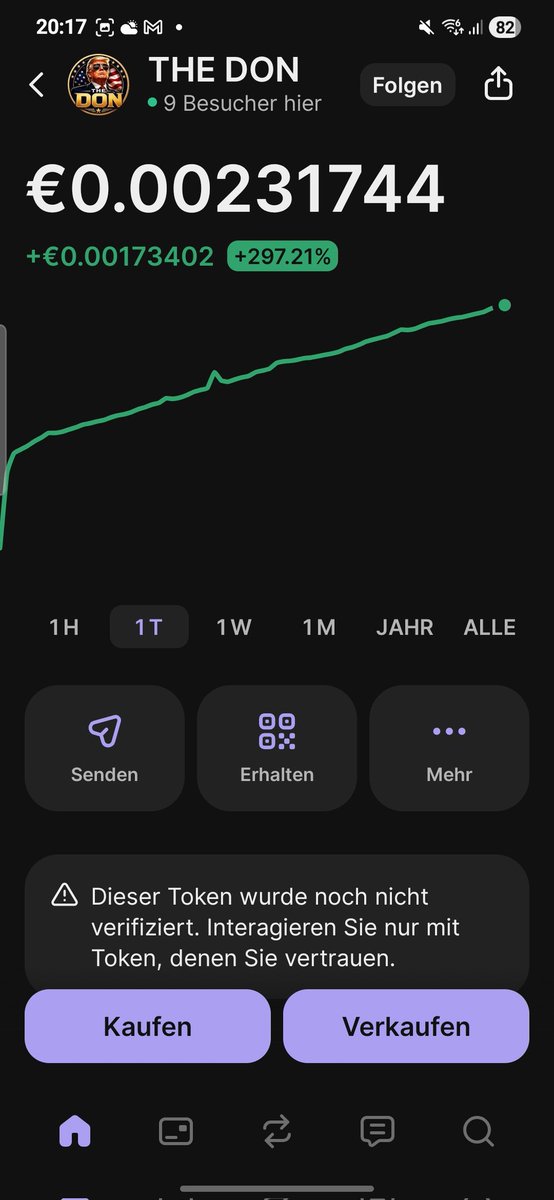 _ole8010's tweet photo. The Don is on his way up.🚀🚀🚀
#Trump #coin #trade https://t.co/z5GbpPtciw