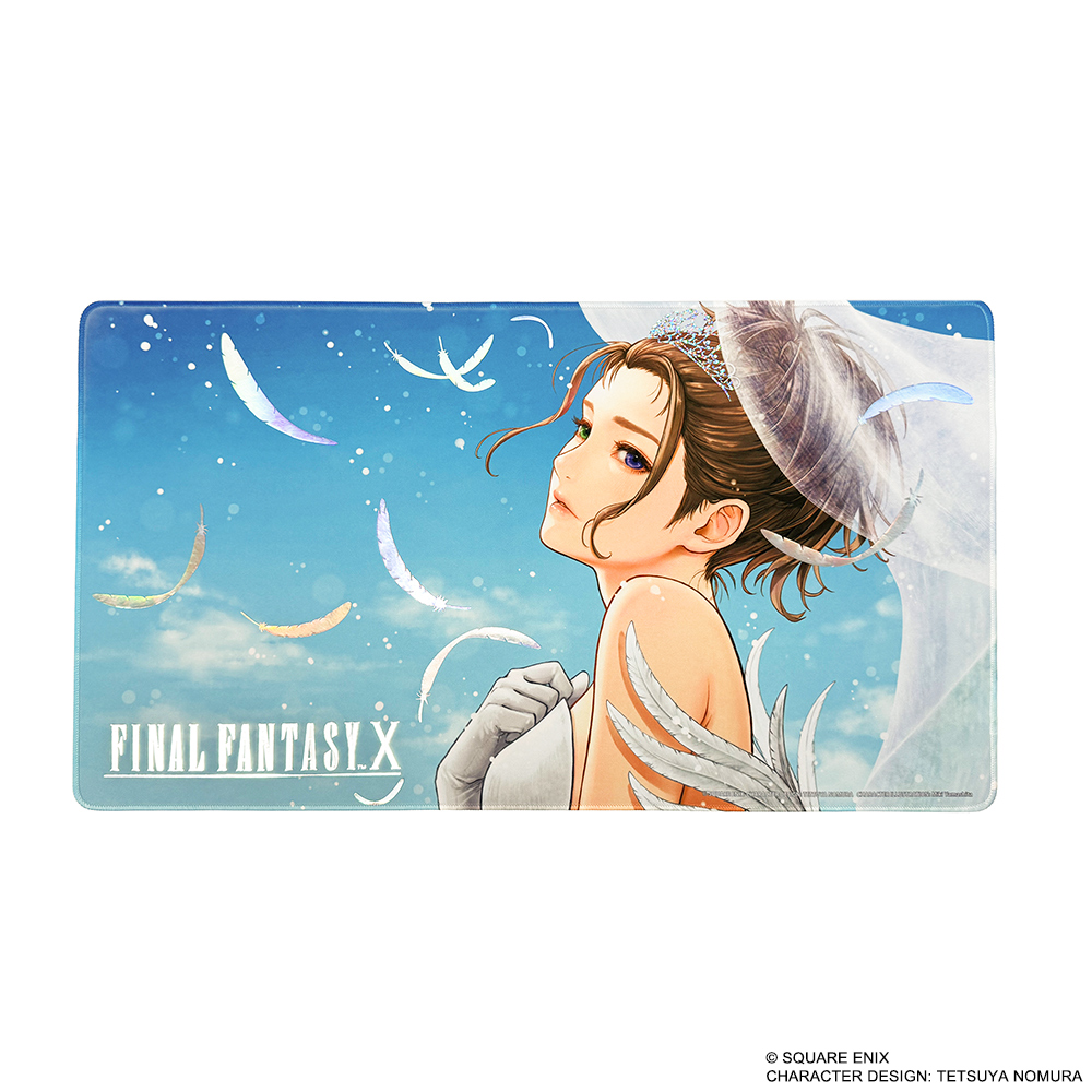 SQEX_MD_NA's tweet photo. Celebrate the 25th anniversary of @FinalFantasy X with special edition playmats and ONE-TOUCH EDGE card holders, now available for pre-order. The Yuna Wedding Dress design features original artwork by Miki Yamashita, a must-have for fans.

https://t.co/hqhlRh0vnB https://t.co/JEXjVVafeN