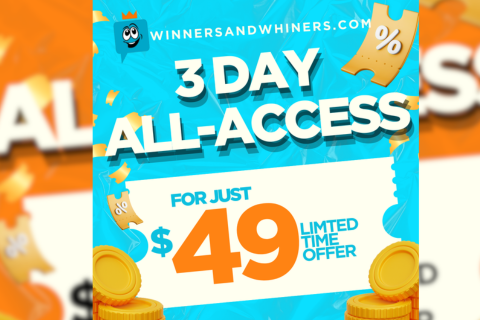 WinnersWhiners's tweet photo. 🤑 There's STILL TIME to get a 3-Day All-Access Pass from your favorite Winners and Whiners handicapper for JUST $49! That's $20 OFF the normal price of a 3-Day Pass so take advantage NOW using the link below 👇

 https://t.co/xxJaww1aSw https://t.co/5JAUaP5emN