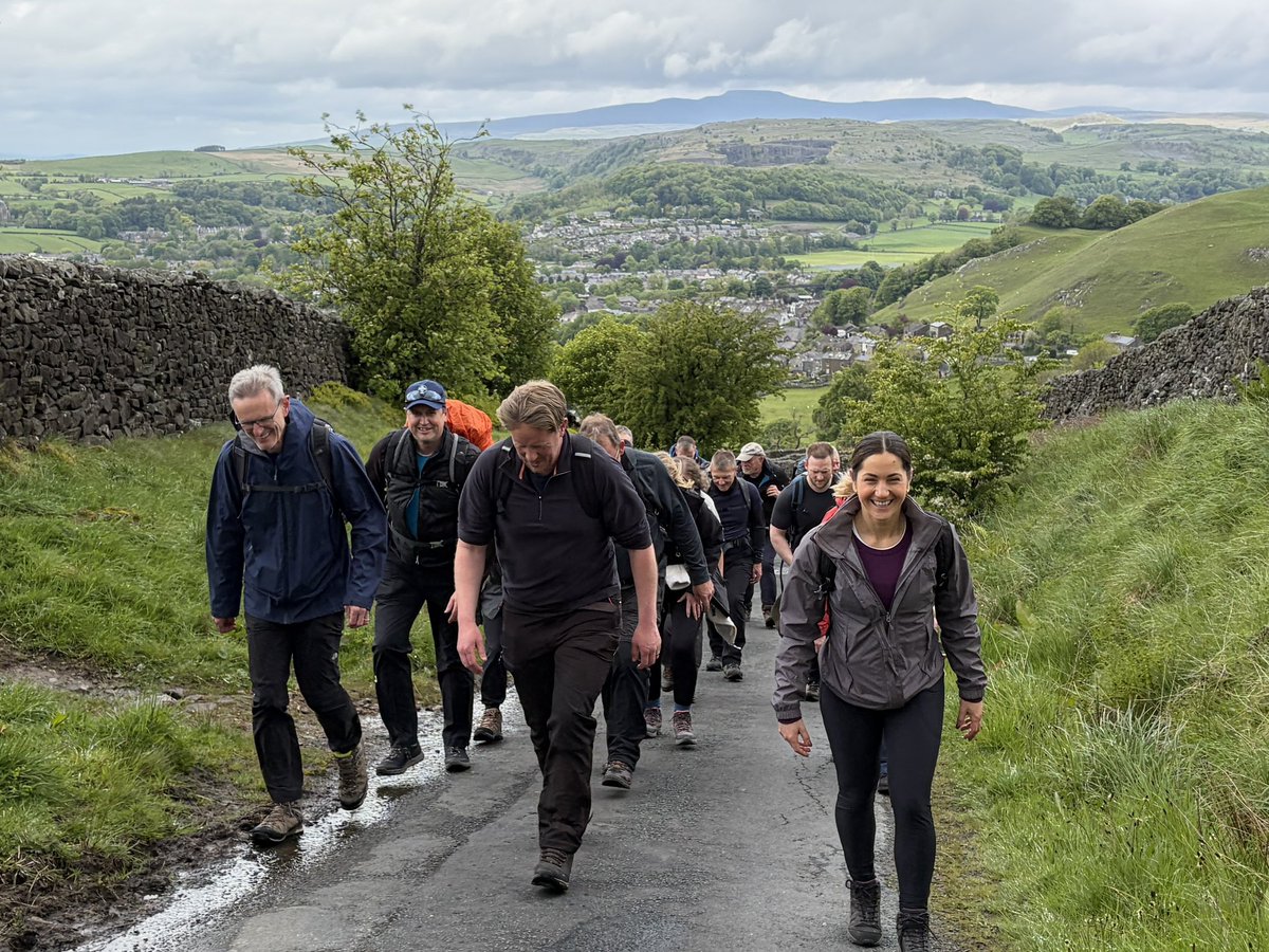 TeamWalking's tweet photo. Out on a ‘net walking’ day today around Settle, Attermire &amp; Warrendale Knotts with Campbell, Crossley &amp; Davis and their business clients. Such a great way to chat, discuss &amp; build relationships. If you’re looking for a team day with a difference, get in touch. https://t.co/aRuvWVc5Dk