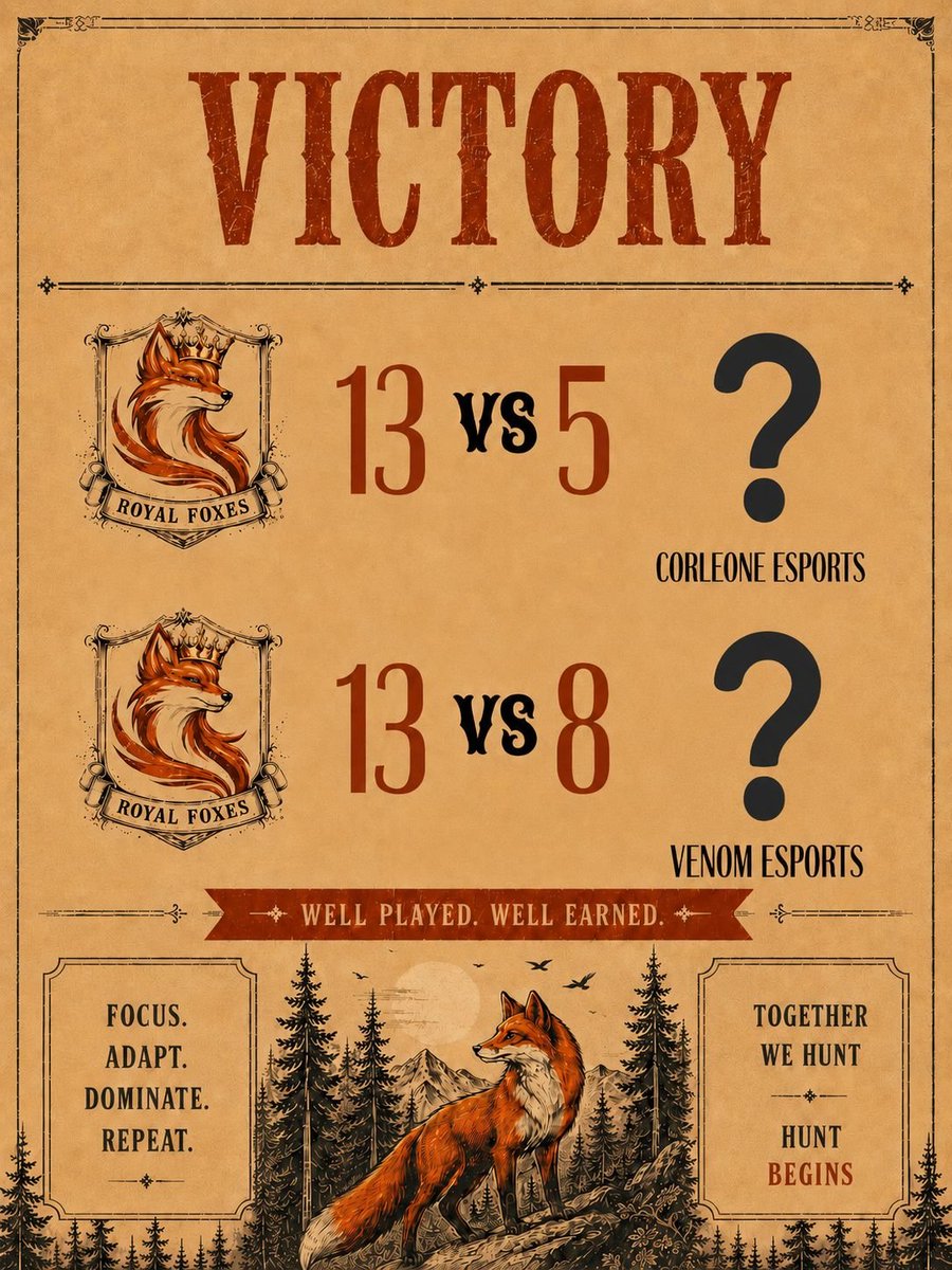 Royal Foxes Esports tweet media