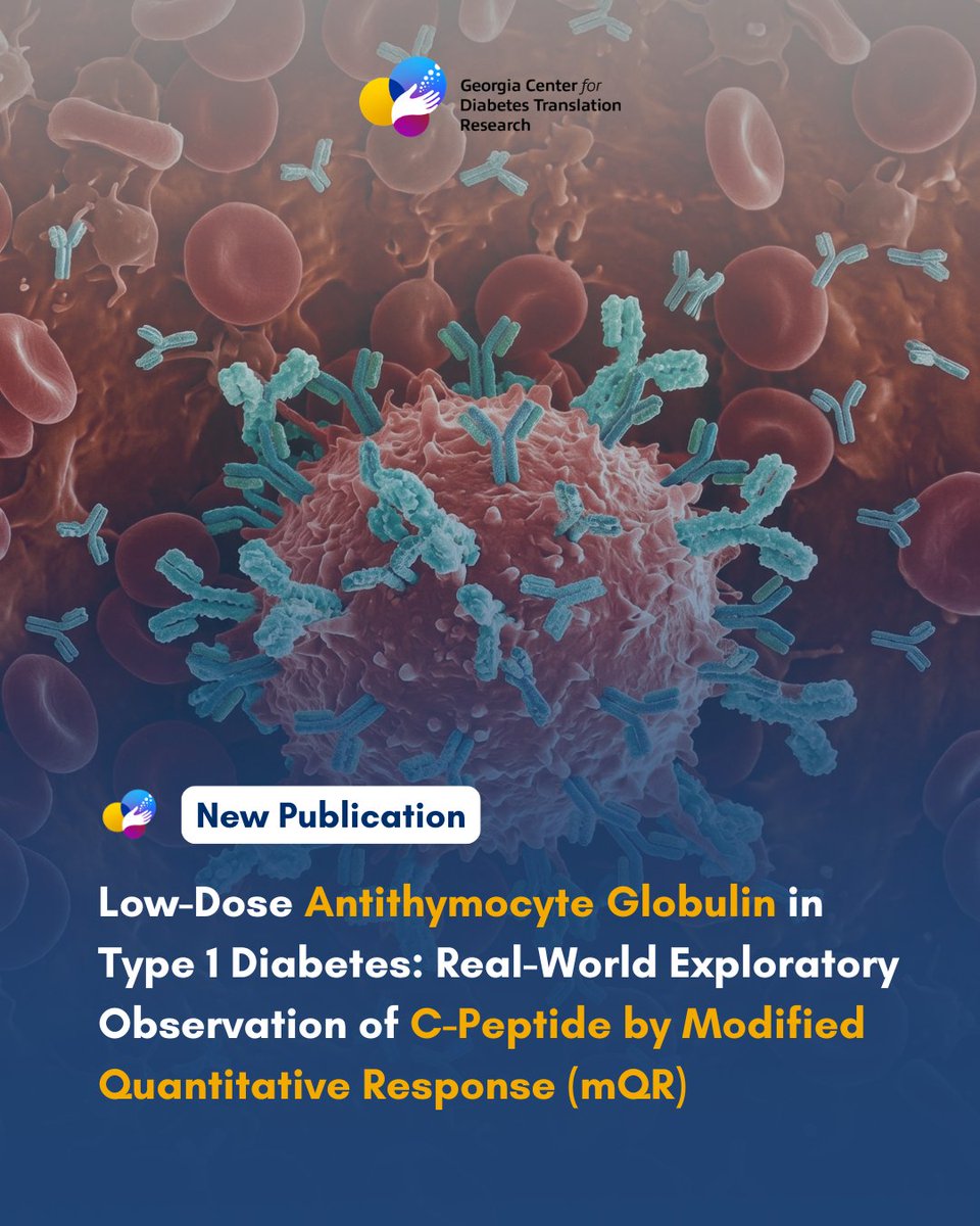 GCDTR's tweet photo. Can low-dose antithymocyte globulin work outside of clinical trials for type 1 diabetes? A recent study co-authored by members of GCDTR found C-peptide monitoring via modified quantitative response is feasible in practice, with HbA1c dropping 1.1%.
📎https://t.co/57pk3RkinS https://t.co/TN2lGjkIsm