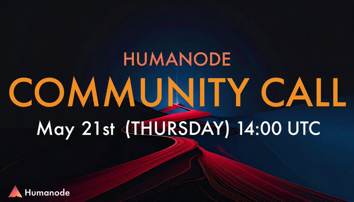 humanode_io's tweet photo. Hey everyone, we have our weekly Humanode Community Call this Thursday.

This week, Vortex will be part of the conversation, and we’re also expecting major updates on projects and the wider ecosystem.

Some updates are shared directly on these calls before they reach anywhere else, so if you want the fuller picture, this is a good one to join.

You can also hop on stage and ask the founders your questions directly. And if you’re shy, at work, or just not in the mood to talk, text questions are totally fine, too.

Hope to see you there.
https://t.co/hId7HZ32G4