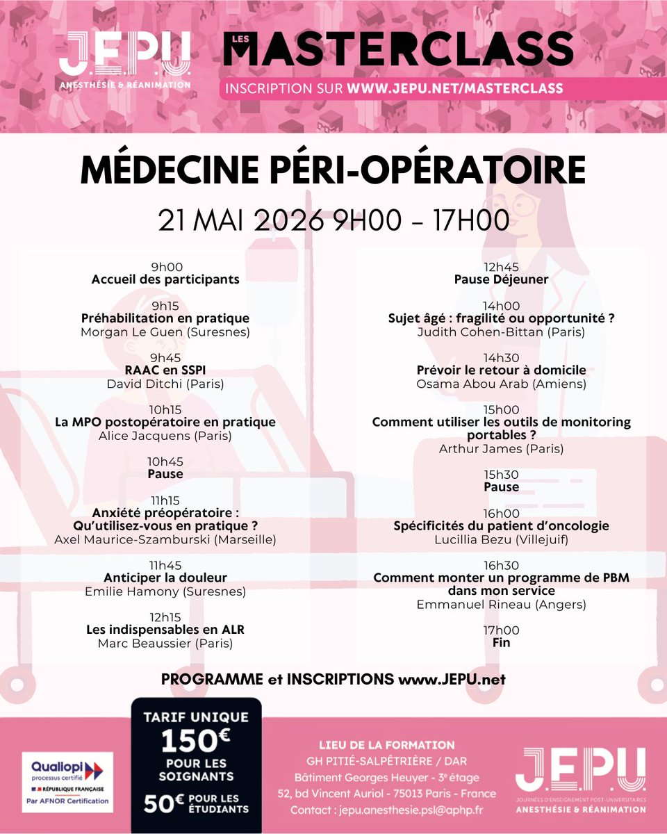 Les MASTERCLASS des J.E.P.U. tweet media
