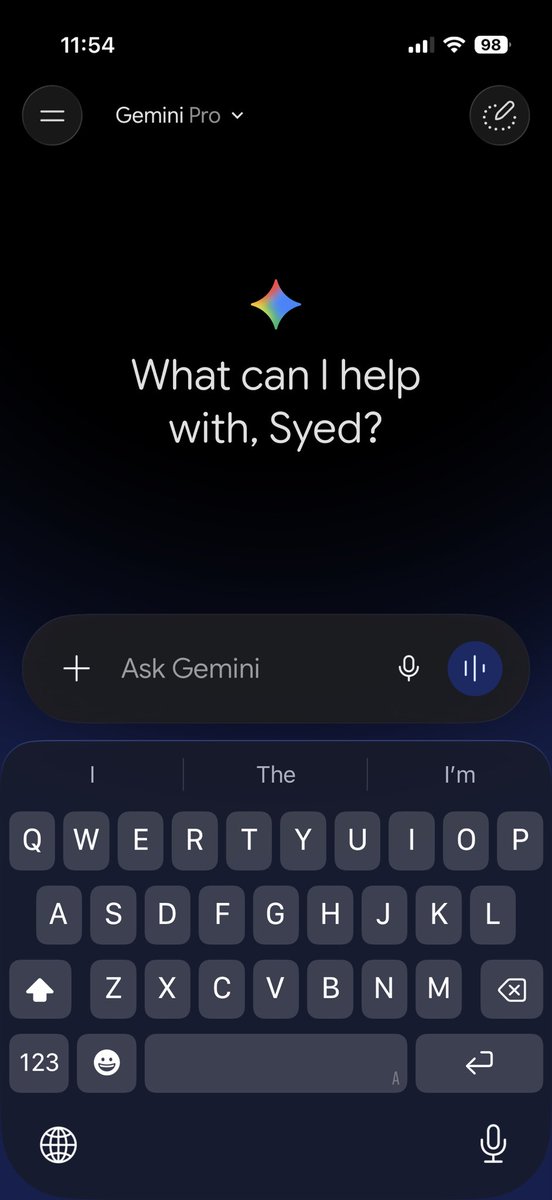 snuman402's tweet photo. The new @GeminiApp UI looks so pretty neat https://t.co/8FnI1unOFI