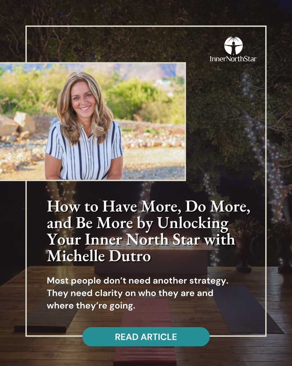 InnerNorthStar's tweet photo. Most people don’t need more motivation.
They need clarity.

Because when you lose connection with who you are, every decision becomes exhausting.

This USA News article explains why finding your Inner North Star changes everything.
🔗 https://t.co/dNtaRte4Ru

#InnerNorthStar #DecisionClarity #LifeCrossroads #BodyKnowsBeforeMind #MichelleDutro