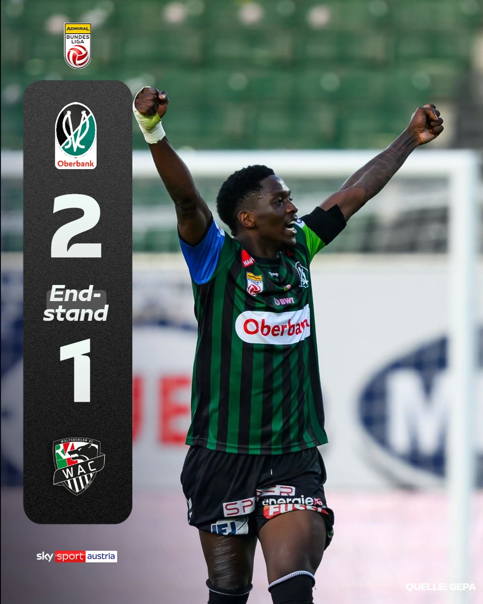 SkySportAustria's tweet photo. Die SV #Ried hat am Dienstag das EC-Playoff-Halbfinale gegen den Wolfsberger AC mit 2:1 für sich entschieden.
👉️https://t.co/hYlXQiLYl0
#SkyBuliAT https://t.co/cEiLnSREwy