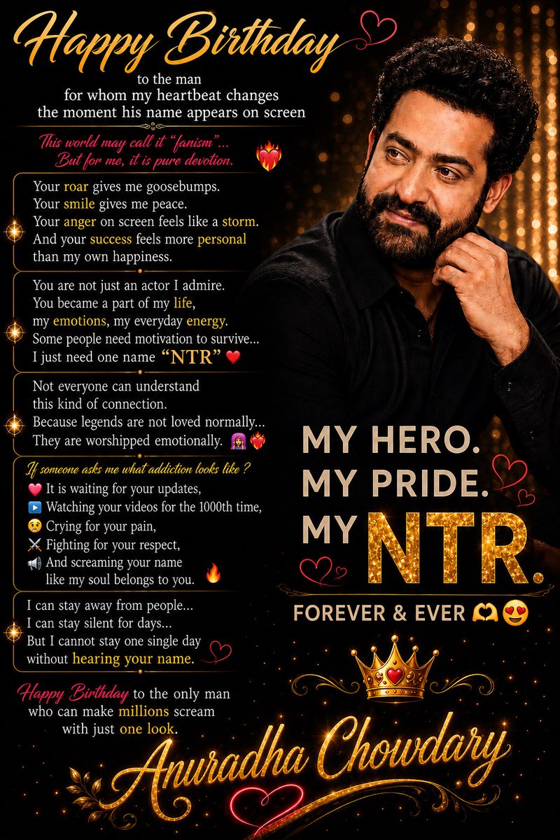 TheGameAnimator's tweet photo. Happy birthday to my world @tarak9999 🫶🥳

 #HappyBirthdayNTR #ManOfMasses𝐍𝐓𝐑 https://t.co/8GGcdIXRL5