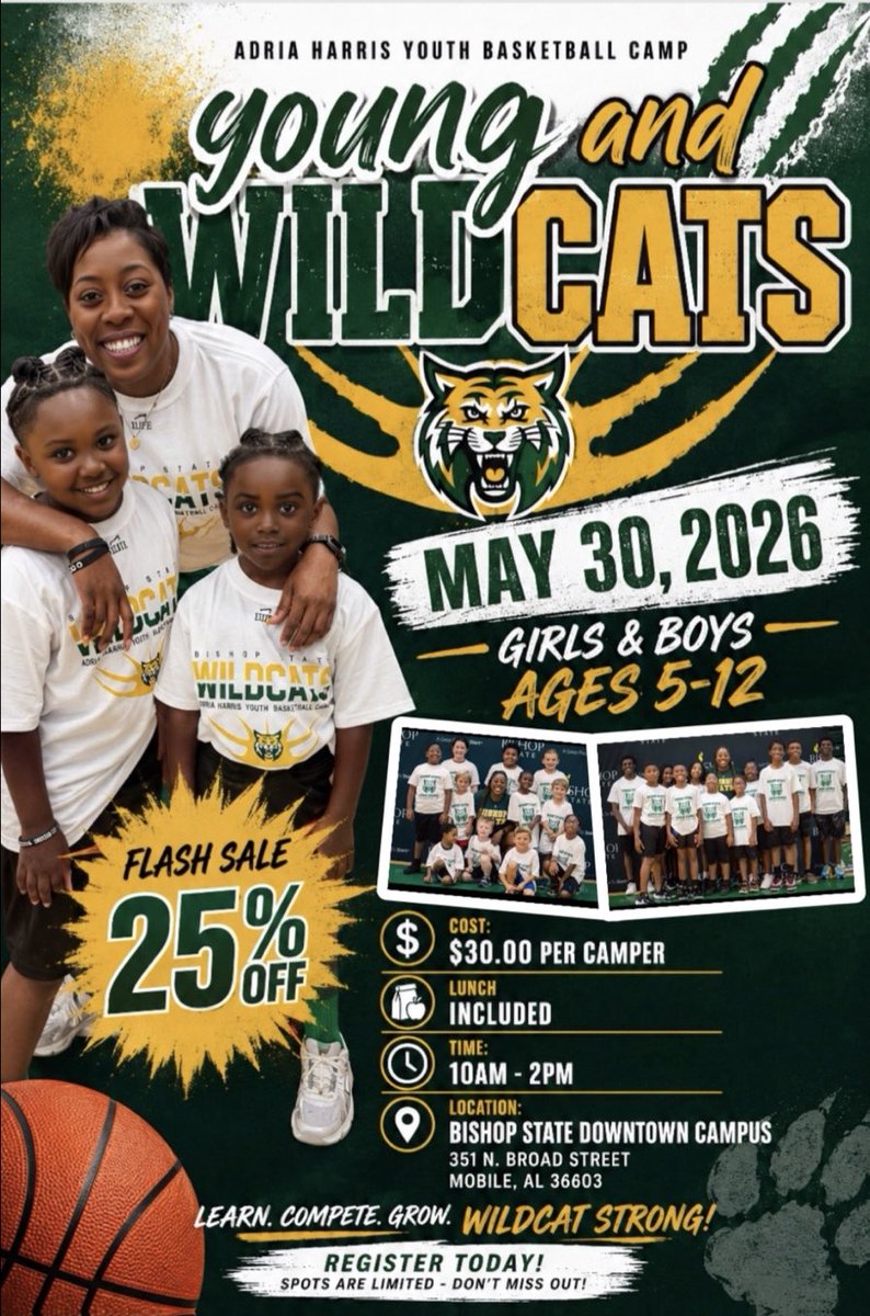 BishopStateWBB's tweet photo. Register Today‼️

Youth Camp Registration link below
https://t.co/xilqoNzM0q https://t.co/Xg3W2UxmtJ