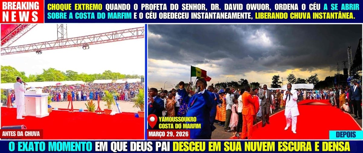 AVindadoMessias's tweet photo. Choque e espanto  quando o próprio Deus, na Sua Nuvem escura e densa, visitou a reunião para identificar o Seu Profeta. #EndTimeVisitations https://t.co/esg7elx9gM