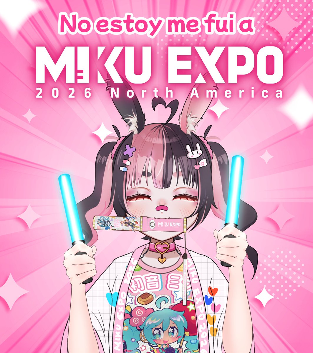 Pink Ikari ✨🐇 YUME / MIKU EXPO CDMX【 AiByte 👾】 tweet media