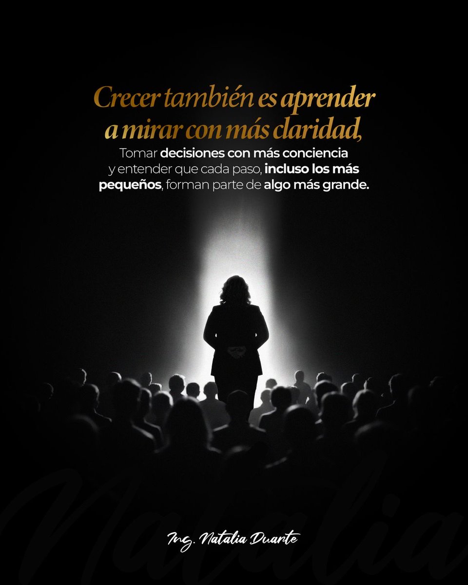 Nanuarte's tweet photo. A veces crecer no significa hacer más, ni correr más rápido.

A veces crecer también es aprender a mirar con más claridad, tomar decisiones con más conciencia y entender que cada paso, incluso los más pequeños, forman parte de algo más grande.

Hoy me quedo con eso: avanzar con calma, con propósito y confiando en el proceso.

Porque no todo se trata de llegar primero, sino de caminar con sentido.