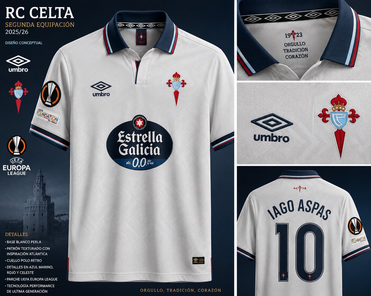 ahrccv's tweet photo. Las equipaciones de la próxima temporada del Celta si las hiciera ChatGPT. Vaya pepinos 💥💣 https://t.co/eA6AXwDOkV