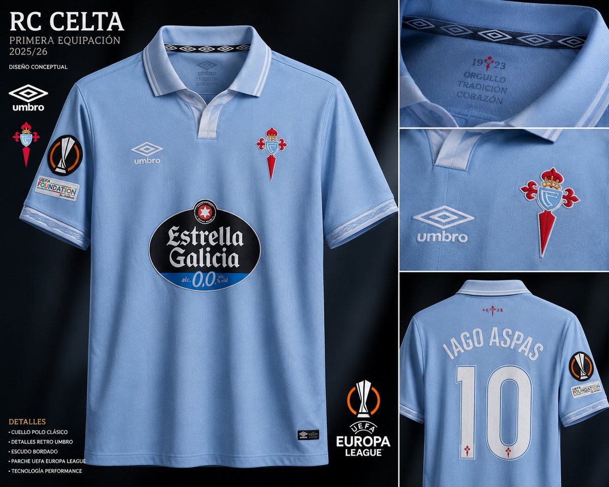 ahrccv's tweet photo. Las equipaciones de la próxima temporada del Celta si las hiciera ChatGPT. Vaya pepinos 💥💣 https://t.co/eA6AXwDOkV