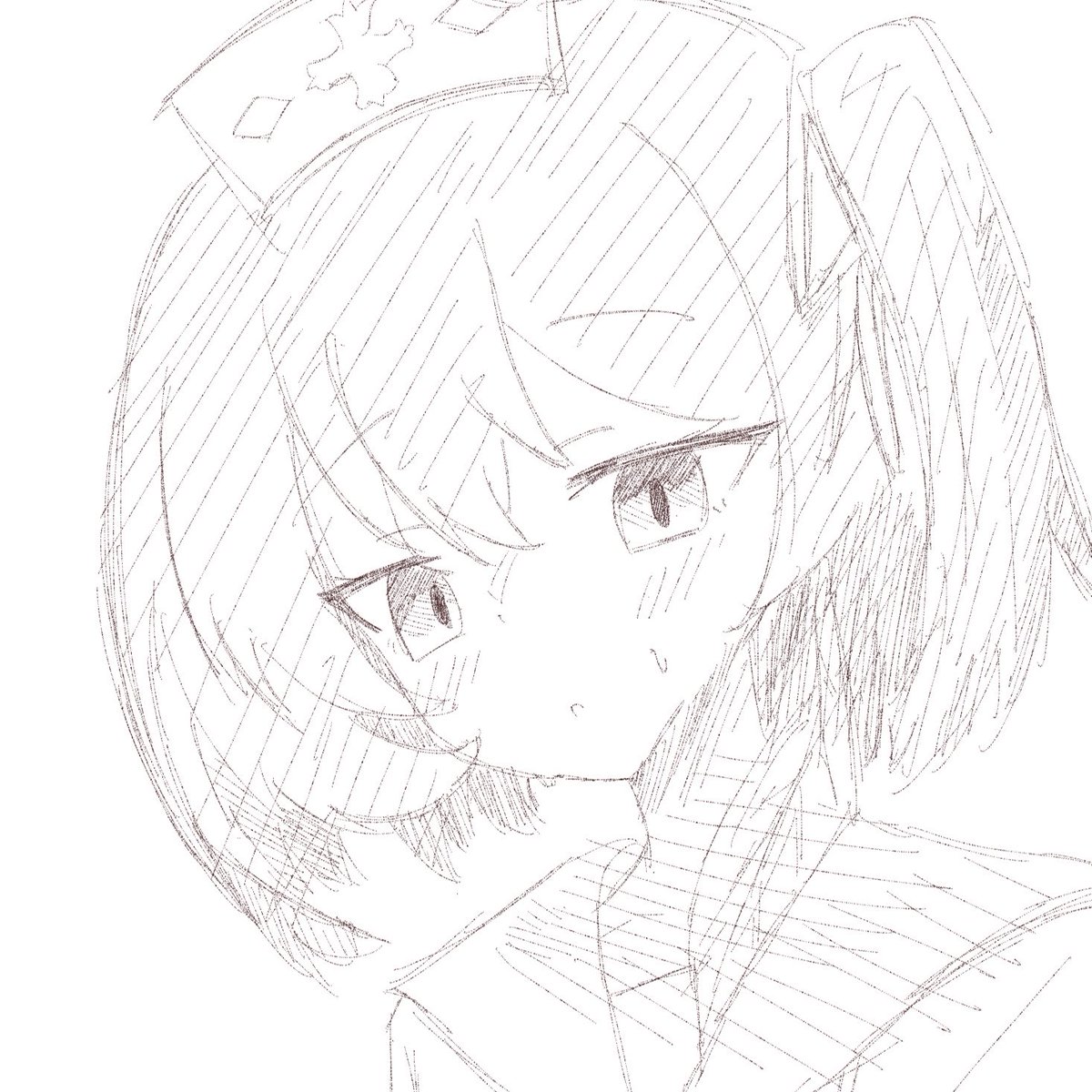 bernciple's tweet photo. 落書きセリナさん　色塗りは今度ー https://t.co/akjk0ZBgqv