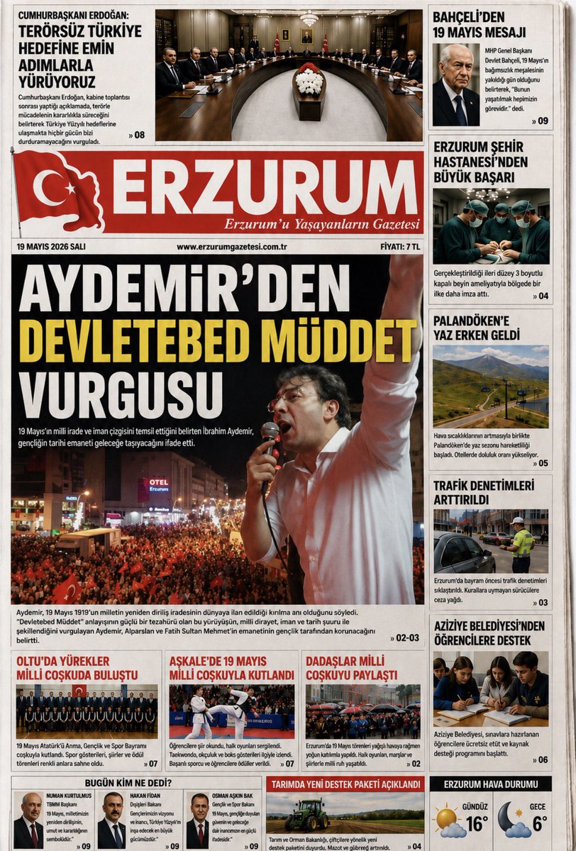 erzurumgazetesi's tweet photo. Aydemir'den devletebed müddet vurgusu… @_ibrahimaydemir 

https://t.co/xwnKCnVJu3 https://t.co/XDcU1XB4lR