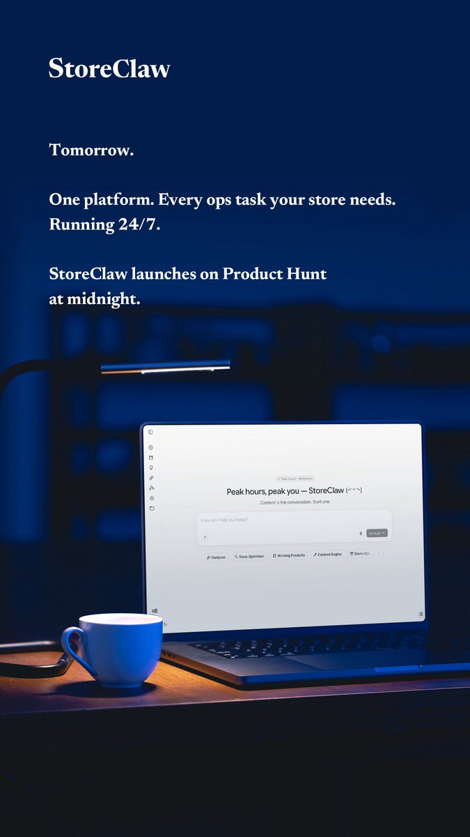 StoreClaw tweet media