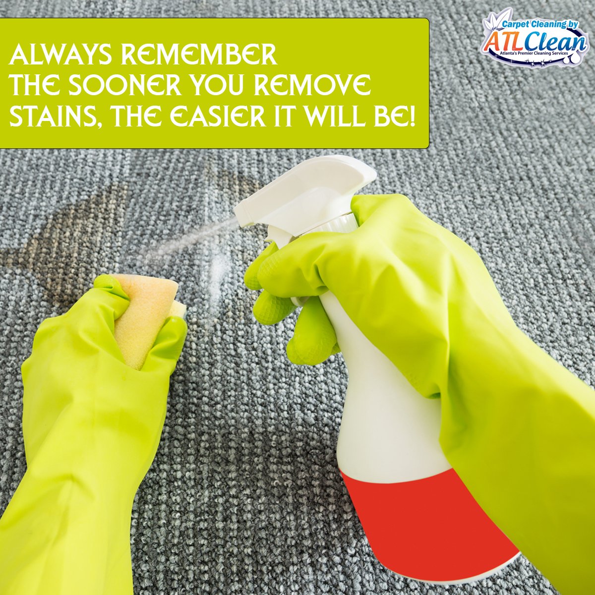 CCbyATLClean's tweet photo. Don't let stains sit--quick action is your best bet for removing it! For a deep, #healthy #cleaning call Carpet Cleaning by ATL Clean right away at (912) 421-2505! https://t.co/mFMjQmkcBB