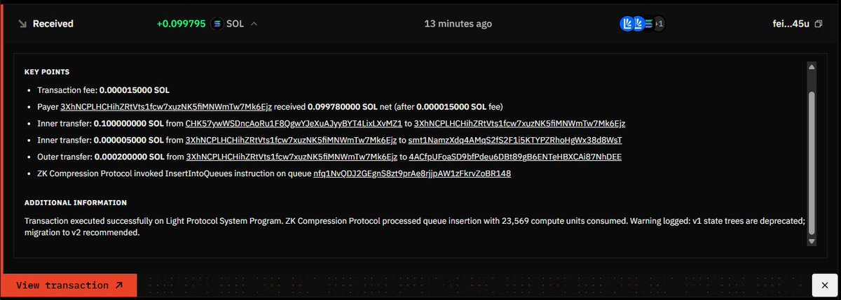 ZcureGates's tweet photo. Unshield assets with ZK compression, on-chain proof by @Orb_Markets 

Detail: https://t.co/xSiDiUdWWP https://t.co/XXwWe4vxKE