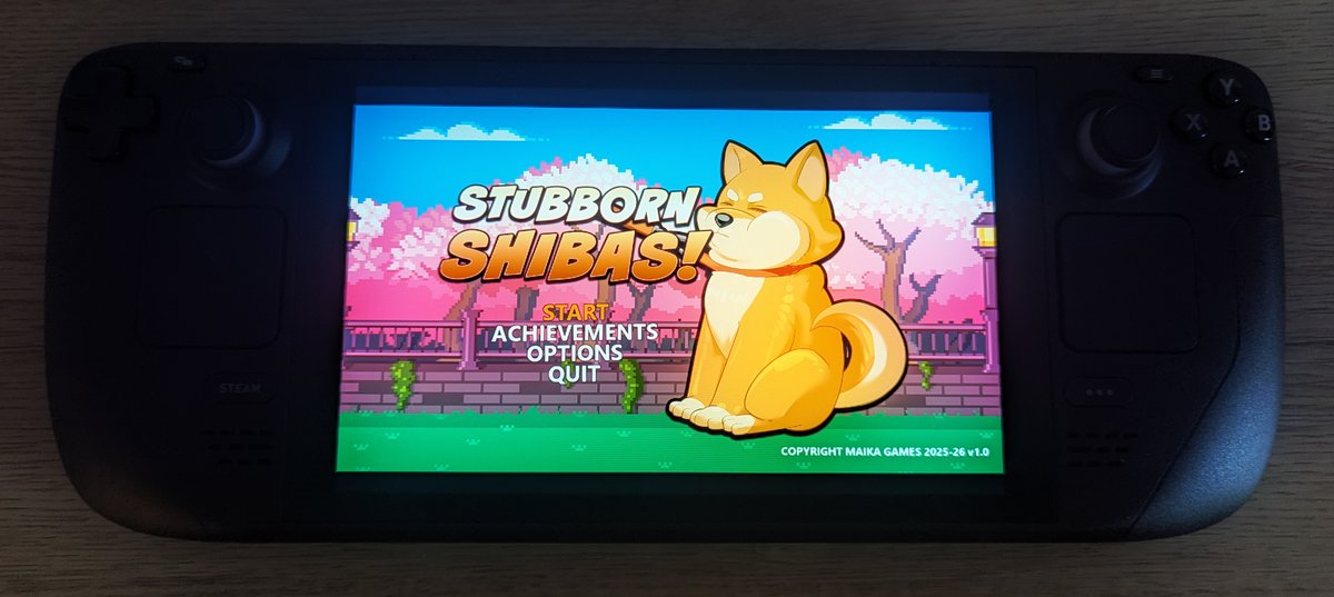 MaikaGames's tweet photo. Stubborn Shibas version 1.2 is up now, fixing more Steam Deck bugs! It's now running nicely for the most part, except for a few more bugs to be fixed in 1.3! #gamedev #indiedev #indiegame #SteamDeck https://t.co/bSI5InM6t4