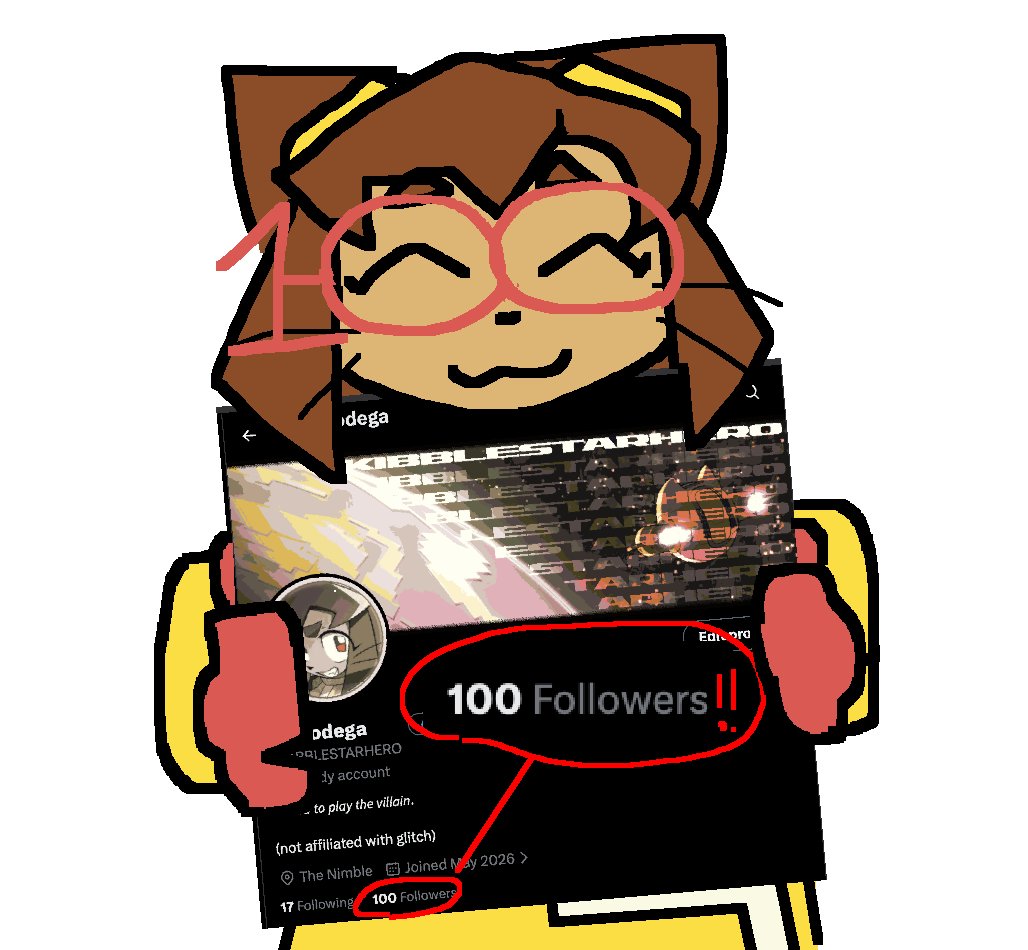 KIBBLESTARHERO's tweet photo. Wow! 100 followers came around so fast...

I decided to wear these cool glasses to celebrate! https://t.co/6w26mnPvC6