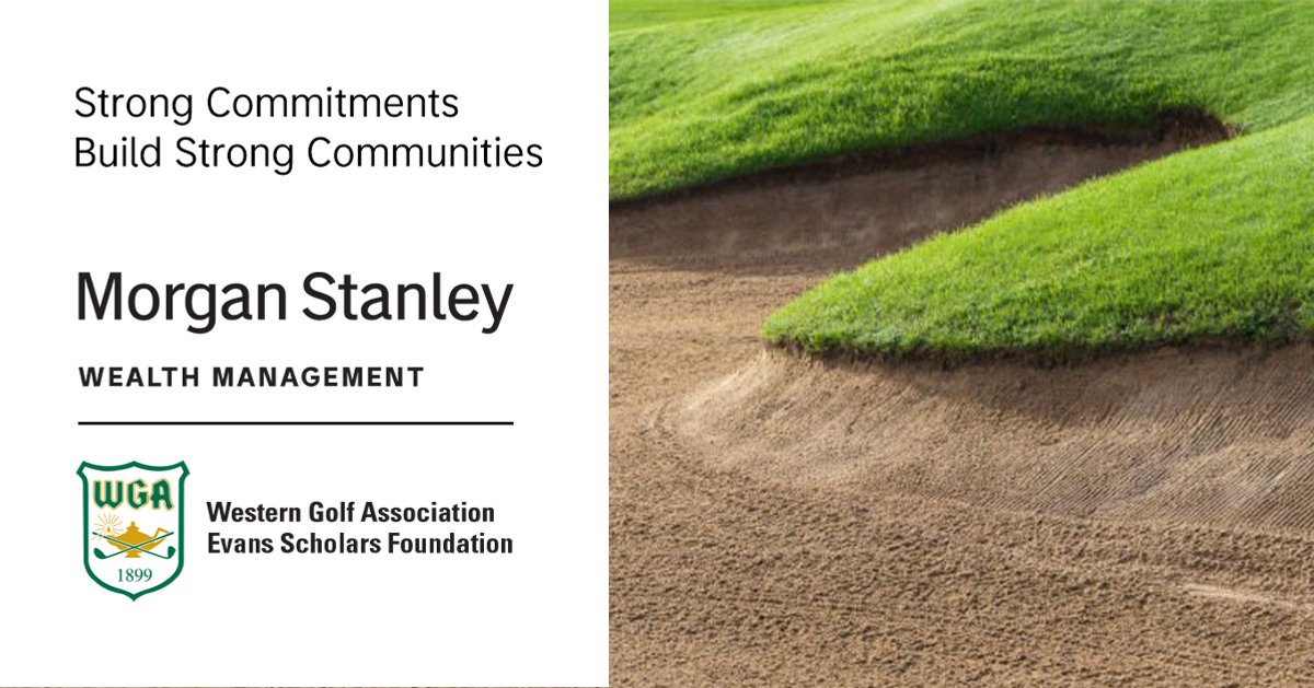 StrachanGroupMS's tweet photo. Morgan Stanley Wealth Management is proud to continue its support of the Western Golf Association / Evans Scholars Foundation to help expand education access, support leadership development and invest in the communities where we live and work. https://t.co/ibV7EI0b12 https://t.co/OgXu5LpbDy