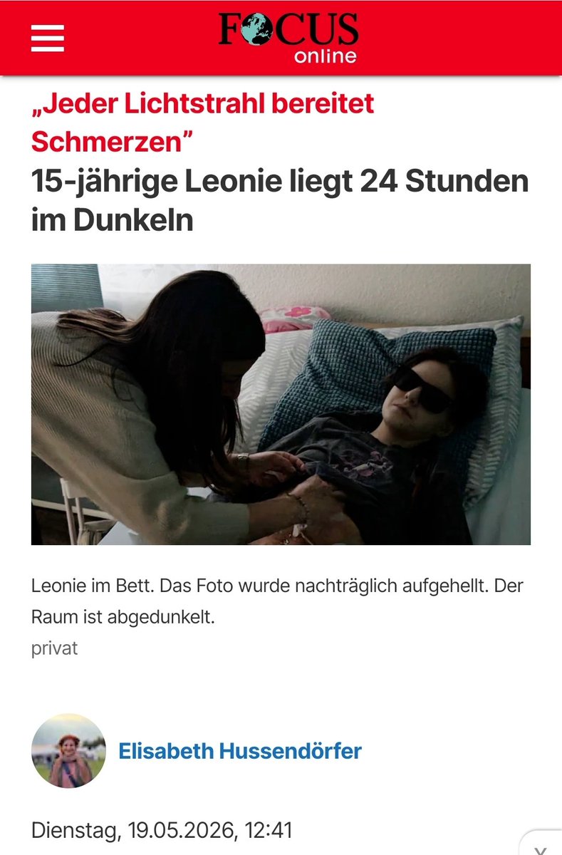 NichtGenesen's tweet photo. Groß angekündigte Aufklärungskampagne zu ME/CFS.
Ja wo denn?
2026 kennen viele Ärzte noch nicht mal die fünf Buchstaben.
Hauptsache, die Politik erzählt seit Jahren, man nehme das Thema jetzt ernst.
Schwerkranke Menschen liegen isoliert im Dunkeln — und Deutschland schafft es nicht einmal, medizinisches Basiswissen flächendeckend zu vermitteln. Eine Familie, die sich selbst durch Diagnostik und Hilfe kämpfen muss berichtet über ihre schwerstbetroffene Tochter. Und sie ist absolut kein Einzelfall. ⬇️
https://t.co/OGyYp71UTN
@bmftr_bund @bioeg_de