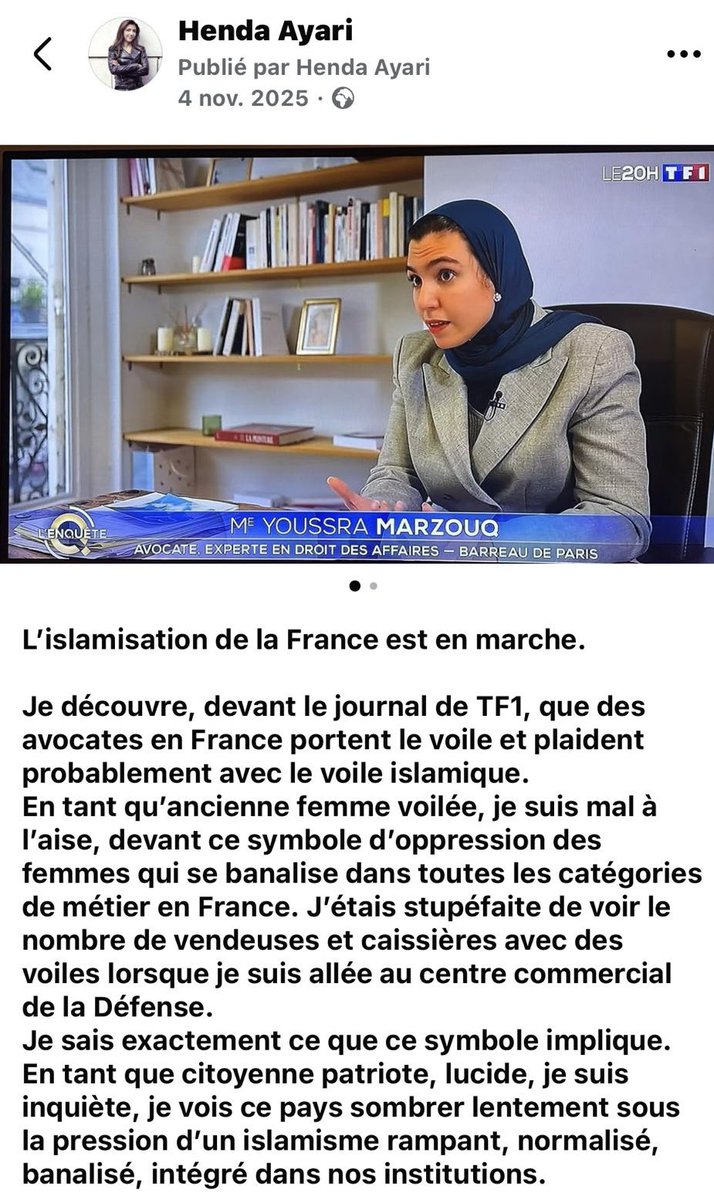 Henda Ayari tweet media