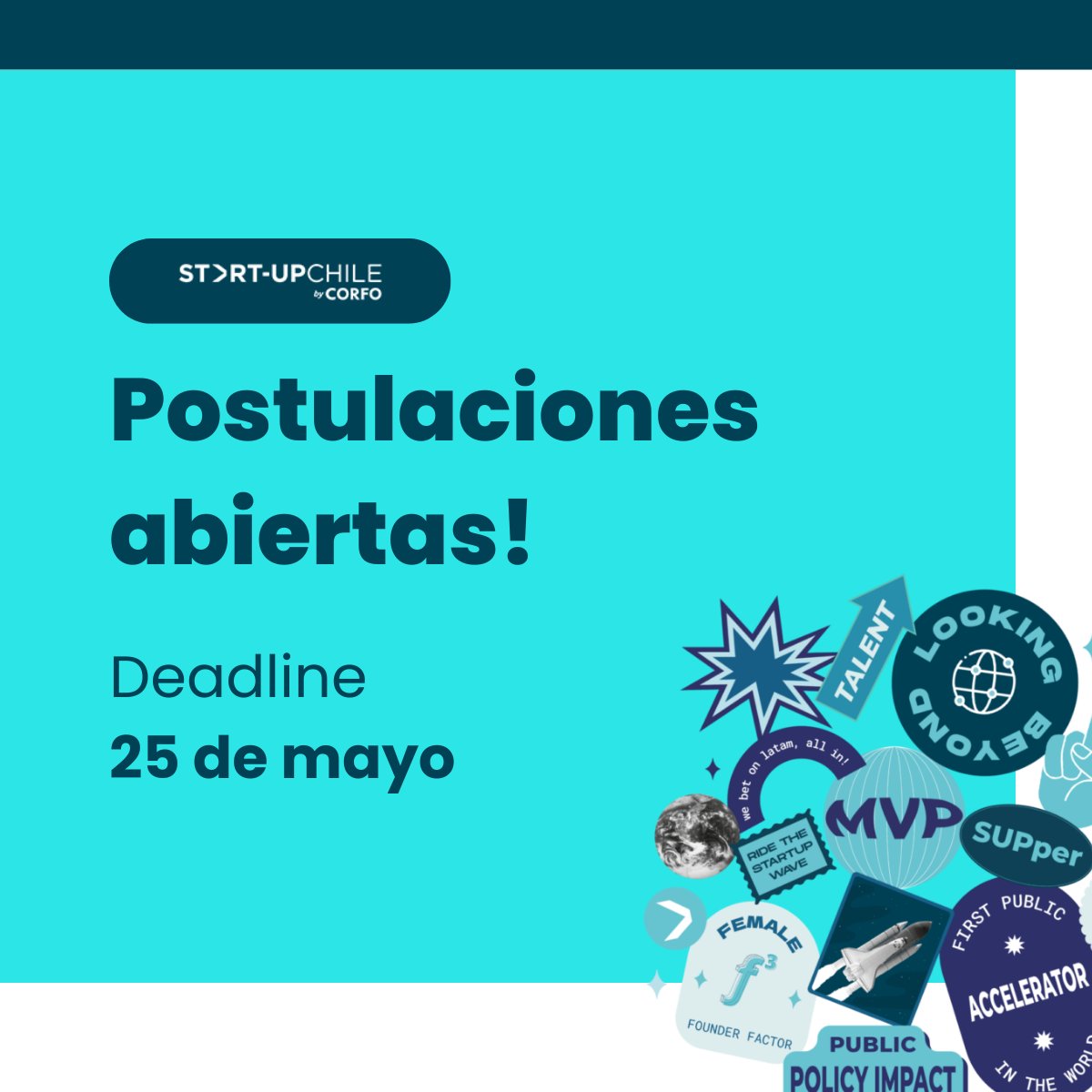 blackbox_vision's tweet photo. @startupchile abrió nueva convocatoria global para startups tech 🚀

Programas BUILD, IGNITE y GROWTH con financiamiento equity-free de ~USD 15K a ~USD 80K+, mentorias y acceso al ecosistema startup chileno 🇨🇱

Postulación abierta hasta el 25 de mayo.

Link en 1er comment. https://t.co/v2P92oTzTP