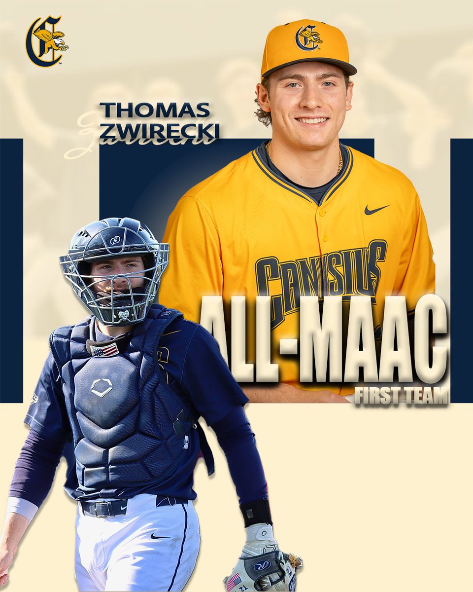 GriffsBaseball's tweet photo. All-MAAC Honors 🔥 

Congratulations to Felix Morin, Thomas Zwirecki, and Bennett Cox on being named to the All-MAAC First Team!  

📰 - https://t.co/XYAYwkK64D

#Griffs | #MAACBaseball https://t.co/W0r6HHLrSC