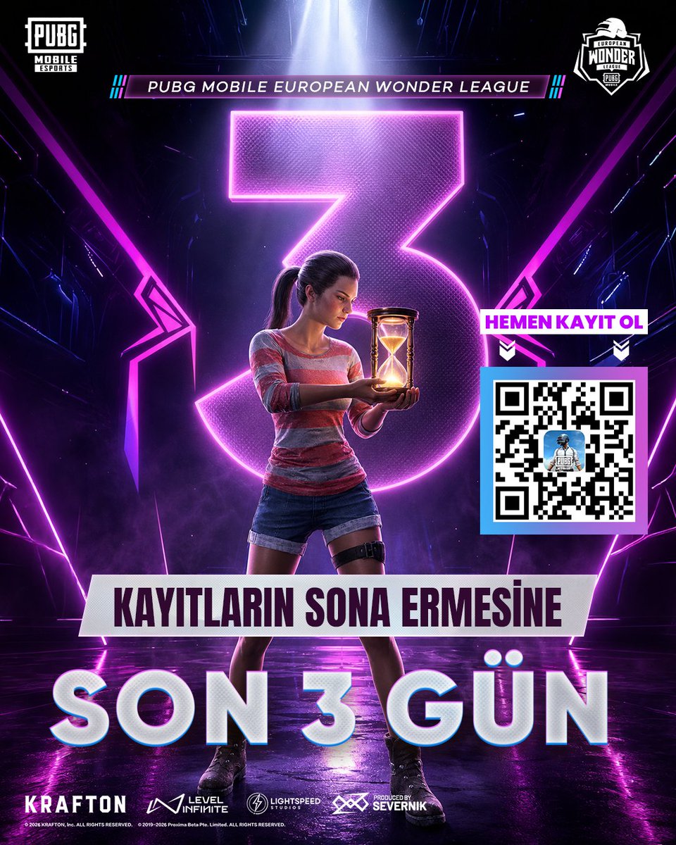 pubgm_espor_tr's tweet photo. PMEWL kayıtları için son 3 gün! 🚀

Hayalindeki espor kariyerine ulaşmak ve basamakları tırmanmak için PMEWL'e hemen kayıt ol! 🥳

#PUBGMOBILE #PMEWL https://t.co/ikrpSvSXKr